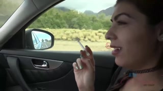 Smoking brunette takes cumshot in amateur POV - free porn in 4K FREE-FULL-PORN.COM